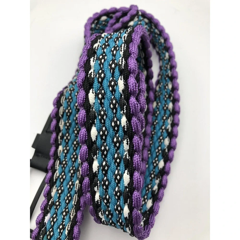 Belt, Parachute Cord Belt, Purple, Teal, Black, White.53